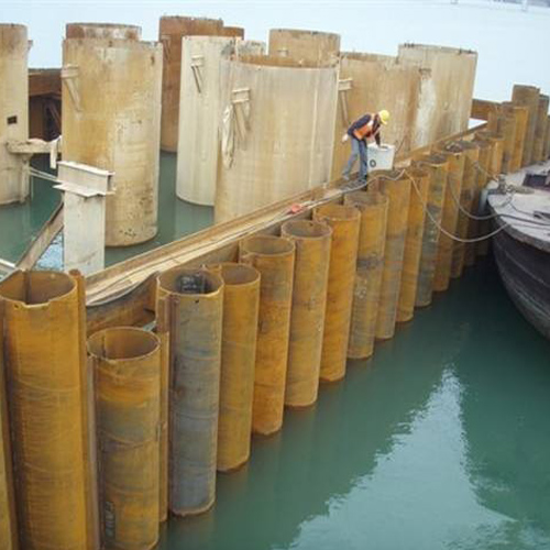 湛江钢护筒现场安装